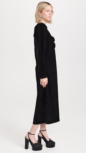 Sea Women's Paloma Velvet Long Sleeve Dress in Saudi Arabia