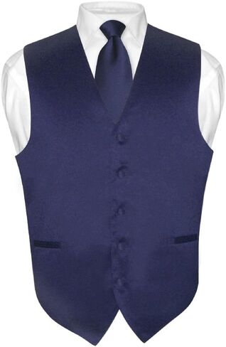 Men's Dress Vest & NeckTie Solid PINK Color Neck Tie Set for Suit or Tuxedo in Saudi Arabia