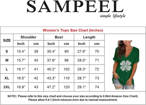 SAMPEEL Women's V Neck T Shirts Casual Rolled Short Sleeve Side Split Summer Tops Loose Fit in Kuwait