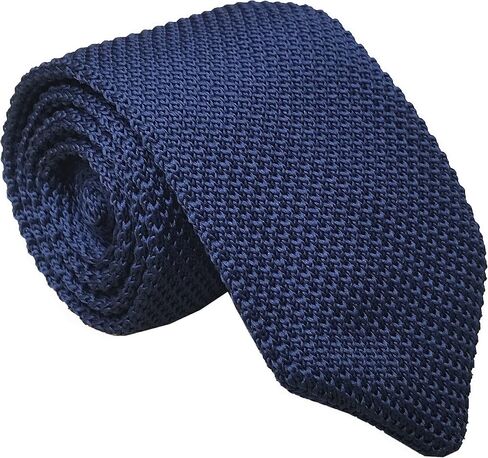 Men's Skinny Knit Tie Vintage Solid Color Casual Formal Designer Necktie 2.75" in Saudi Arabia