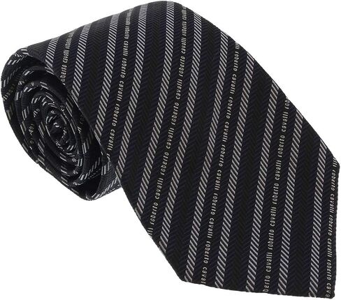 روبيرتو كافالي ربطة عنق للرجال ESZ040 D0060 اسود/رمادي، 3-58, أسود/رمادي, 3-58 in Kuwait