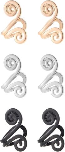 3 Pairs Acupressure Earrings Acupressure Clip on Earrings for Women Men Non Piercing Acupressure Acupoint Earrings Ear Clips for Women in Kuwait