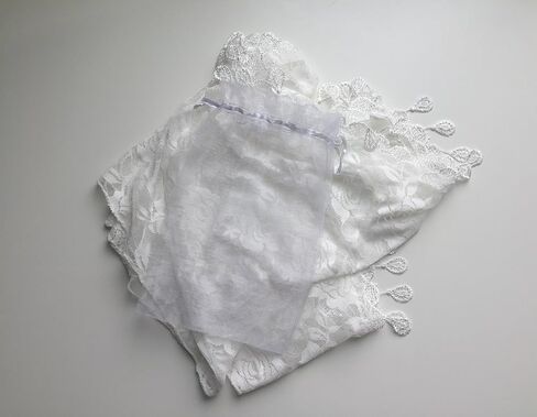 Mass Veil Catholic Church Mantilla Chapel Lace Shawl or Scarf Latin Mass Head Cover with a Handy Storage Pouch in Saudi Arabia