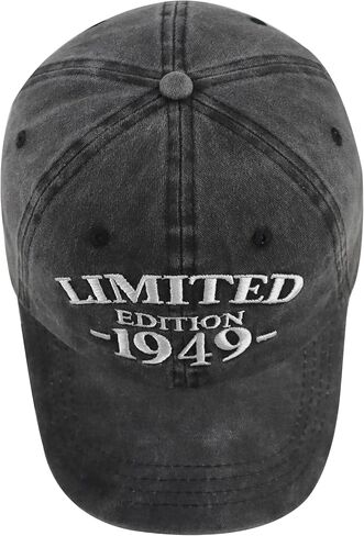 قبعة طبعة محدودة لعام 1948 للنساء والرجال، قبعة بيسبول مضحكة قابلة للتعديل ومطرزة بالقطن لعيد الميلاد الخامس والسبعين in Kuwait