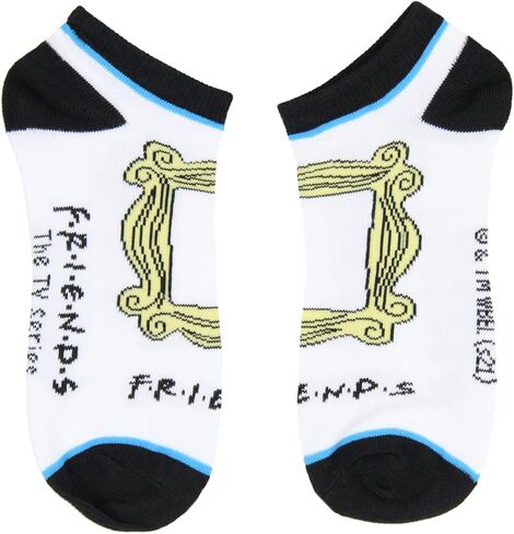 جوارب الرقص التلفزيوني Friends Pivot Central Perk Mix and Match Adult Ankle No show Socks 5 أزواج, متعدد الألوان, One Size in Saudi Arabia