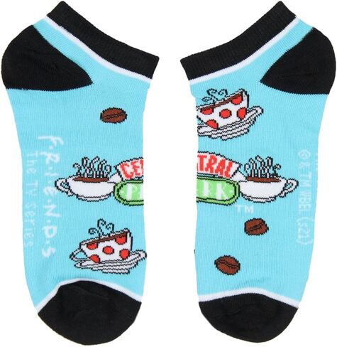 جوارب الرقص التلفزيوني Friends Pivot Central Perk Mix and Match Adult Ankle No show Socks 5 أزواج, متعدد الألوان, One Size in Saudi Arabia