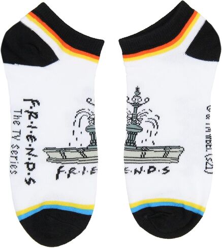 جوارب الرقص التلفزيوني Friends Pivot Central Perk Mix and Match Adult Ankle No show Socks 5 أزواج, متعدد الألوان, One Size in Saudi Arabia