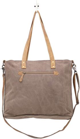 Myra Bag Ace Upcycled Canvas & Cowhide Messenger Bag S-1476 in Saudi Arabia