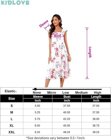 كيدلوف ثوب نوم للنساء ناعم بدون اكمام مطبوع عليه زهور من سليبوير، فستان منزلي بحافة مكشكشة بنقشة جلد الفهد in Kuwait