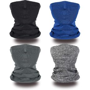 Kids Neck Gaiter Face Covering Scarf Balaclava Bandanas Breathable Running Cycling4Pcs in Saudi Arabia