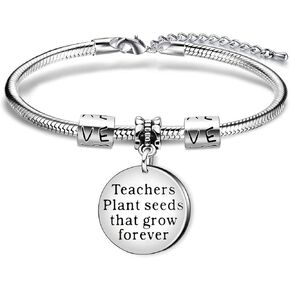 ايه جي ار 8 تي سوار بانجل هدايا تقدير للمعلمين، مجوهرات التخرج للمعلمين لوحة بذور تنمو الى الابد ليوم المعلم in Kuwait