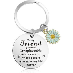 Amabro صديق سلسلة المفاتيح هدية مضحك كيرينغ لطيف عباد الشمس المفاتيح هدية لأفضل الصداقة BFF Besties عيد الميلاد in Kuwait