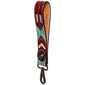 سلاسل المفاتيح الجلدية المصنوعة يدويًا من American Darling حلقات مفاتيح غربية مزخرفة بحزام كبير سلسلة مفاتيح على شكل سلسلة مفاتيح مصنوعة يدويًا in Kuwait