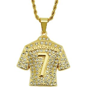 Cuistonelf جيرسي قلادة للرجال، الهيب هوب رونالدو رقم 7 جيرسي قلادة رقم 7 كرة القدم جيرسي قلادة قلادة الرجال لاعب كرة القدم 7 جيرسي سحر قلادة المجوهرات هدية كرة القدم نجمة قلادة تذكارية in Kuwait