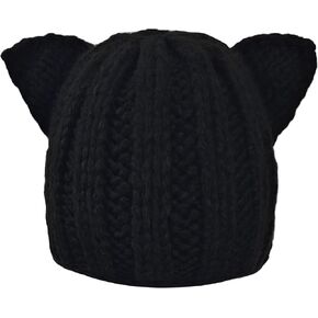 Funny Cat Ear Beanie for Women and Men,Winter Gift in Kuwait