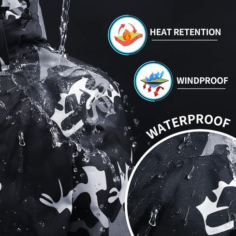 Pioneer Camp Men's Winter Ski Jacket Mountain Waterproof Warm Insulated Snow Coats Cold Weather Windproof Snowboard Parka in Saudi Arabia