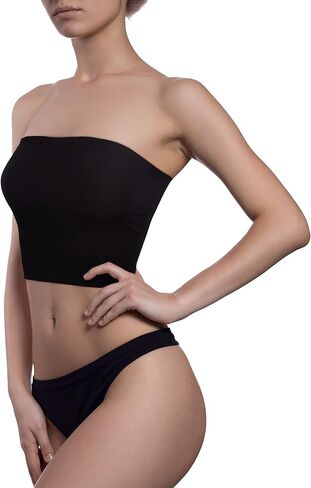 4 Pieces Women Bandeau Bras Strapless Bralette Bras Seamless Stretchy Bras Non Padded Tube Top Bra Sports Bra for Women Girls in Saudi Arabia