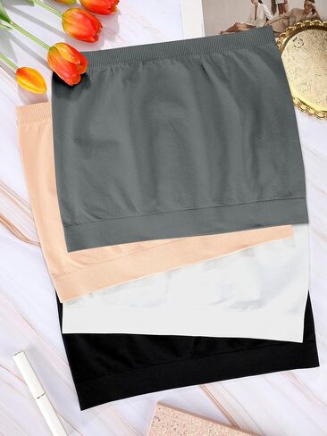 4 Pieces Women Bandeau Bras Strapless Bralette Bras Seamless Stretchy Bras Non Padded Tube Top Bra Sports Bra for Women Girls in Saudi Arabia