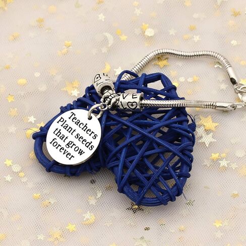 ايه جي ار 8 تي سوار بانجل هدايا تقدير للمعلمين، مجوهرات التخرج للمعلمين لوحة بذور تنمو الى الابد ليوم المعلم in Kuwait