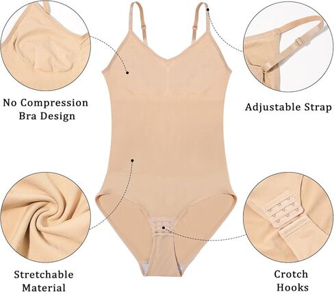 القمر الخشب حجم كبير ملابس داخلية ارتداءها للنساء البطن التحكم النحت ثونغ ارتداءها طاقم الرقبة محدد شكل الجسم تانك القمم in Kuwait