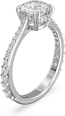 SWAROVSKI Constella Ring Set Collection, Clear Crystals, Rhodium Tone Finish in Saudi Arabia