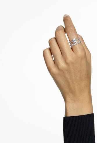 SWAROVSKI Constella Ring Set Collection, Clear Crystals, Rhodium Tone Finish in Saudi Arabia