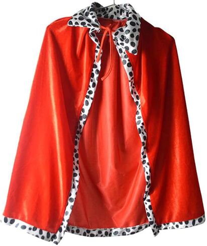 King Robe Queen Robe Cosplay Halloween Costume Mardi Gras Medieval Prince King Costume Cape Easter for Kids Adults Dress Up in Kuwait