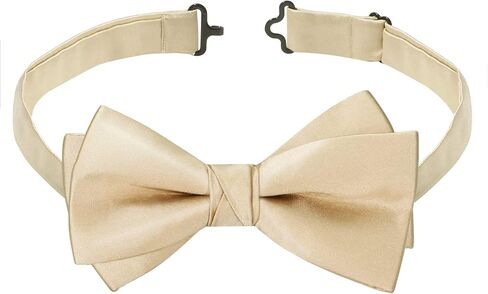HOULIFE Bow Ties for Men Formal Satin Bowties Pre-tied Style Classic Tuxedo Bowtie & Handkerchiefs Cufflinks Sets for Wedding in Kuwait