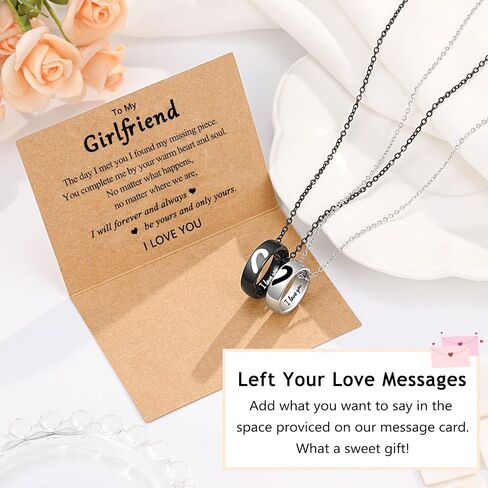 UPROMI Matching Necklace for Couples, Anniversary Engagement Wedding Valentine's Day Christmas Birthday Gifts in Saudi Arabia