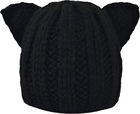 Funny Cat Ear Beanie for Women and Men,Winter Gift in Kuwait