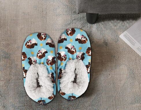 Comfies Slippers - Cozy Sherpa House Slippers for Women & Men - Indoor House Shoes - Pet Lover Gifts - Non Skid Bottom - 1 Size Fits Most - Unisex in Saudi Arabia