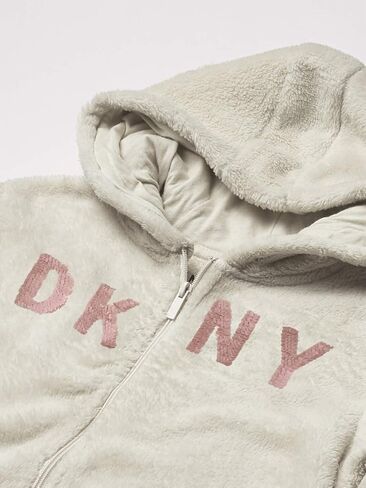 DKNY Girls' Big Classic Comfy Long Sleeve Pullover Sweatshirt Hoodie in Saudi Arabia