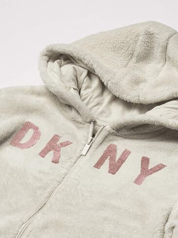 DKNY Girls' Big Classic Comfy Long Sleeve Pullover Sweatshirt Hoodie in Saudi Arabia