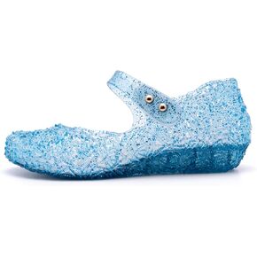 Naihoow Girl's Jelly Flats Shoes Cosplay Party Dress Up Mary Jane Shoes