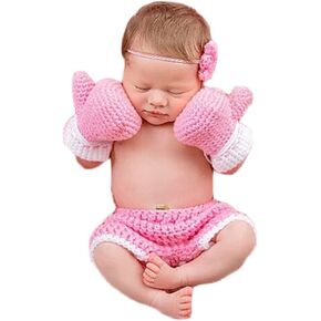 Newborn Photography Props Baby Boy Crochet Boxing Newborn Picture Outfit in Saudi Arabia
