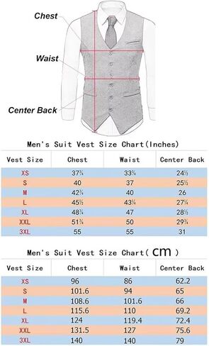Mcoskly Men's Double Breasted Suit Vests, Casual Business Vests, Slim Fit Waistcoat,for Wedding Groom Dating,Black,M in Saudi Arabia