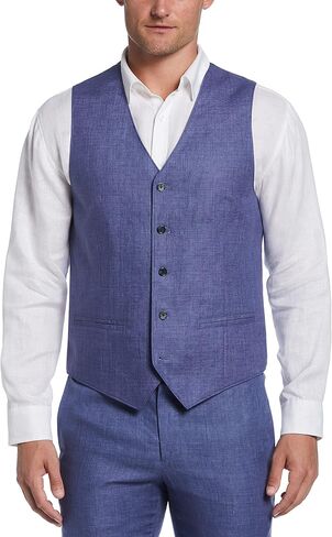 Cubavera mens Linen Delave Vest in Saudi Arabia