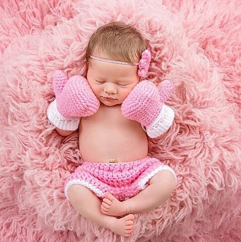 Newborn Photography Props Baby Boy Crochet Boxing Newborn Picture Outfit in Saudi Arabia