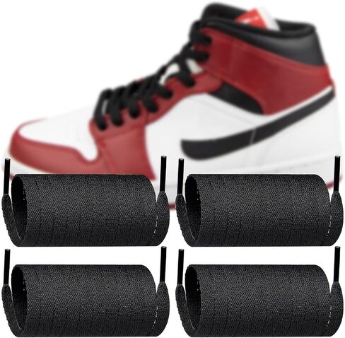 زوجان من أربطة الحذاء البديلة من Endoto من البوليستر المسطح لأحذية Air Jordan 1/2/3/4/5/6/7/8 الرياضية in Saudi Arabia