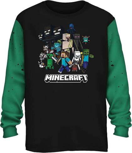 تي شيرت Minecraft Cast Party Big Boys للشباب بأكمام طويلة مرخص in Saudi Arabia