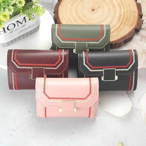 محفظة بطاقات الائتمان MyfavoriteK، حامل حافظات البطاقات للنساء، حجم صغير (أخضر) in Kuwait