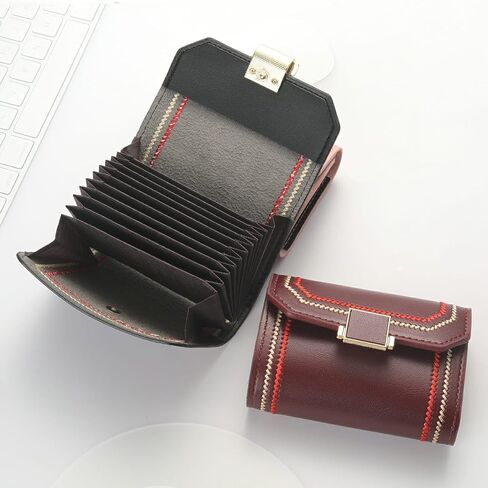 محفظة بطاقات الائتمان MyfavoriteK، حامل حافظات البطاقات للنساء، حجم صغير (أخضر) in Kuwait