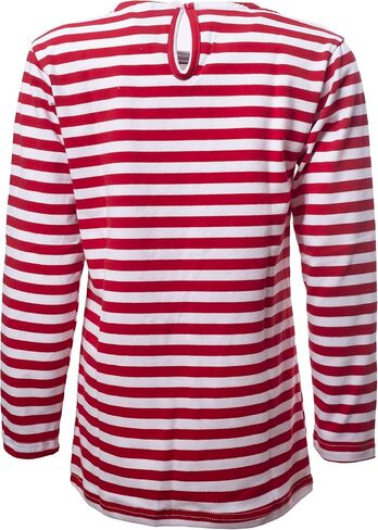 Ipuang Girl's Crew Neck Long Sleeve Cotton Stripe Tee Shirt in Kuwait
