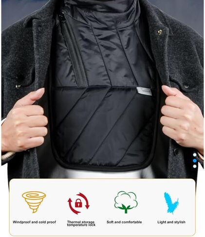 Motorcycle Winter Neck Scarf for Men, Motorcycle Neck Wind Guard Scarves Chest Protector Cold Weather Neck Warmer in Saudi Arabia