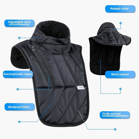 Motorcycle Winter Neck Scarf for Men, Motorcycle Neck Wind Guard Scarves Chest Protector Cold Weather Neck Warmer in Saudi Arabia