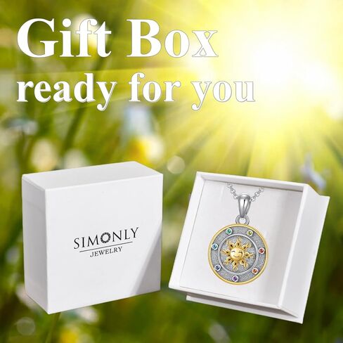 SIMONLY قلادة المنجد تخصيص الصورة 925 الفضة الاسترليني الشمس شقرا ابنة قلادة من أبي أفضل أصدقاء الهدايا للنساء الرجال صديقة in Kuwait