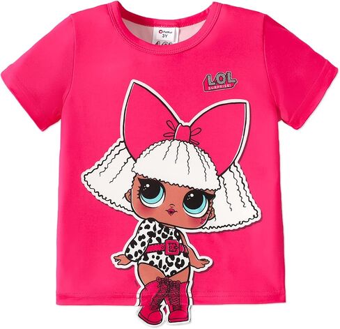 L.O.L. Surprise! Little Big Girls Short Sleeve Cute T-Shirt Girls Active Tops Tees 4-13 Years in Saudi Arabia