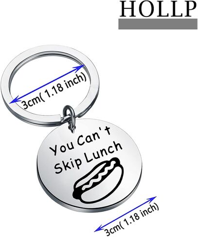 HOLLP Hot Dog Gift Easter Gift You Can’t Skip Lunch Keychain for Fans in Saudi Arabia