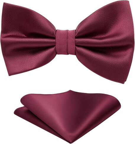iHomor 100% Silk Mens Bow tie Bowtie Tuxedo Wedding Solid Color Formal Bow Ties for Man in Saudi Arabia