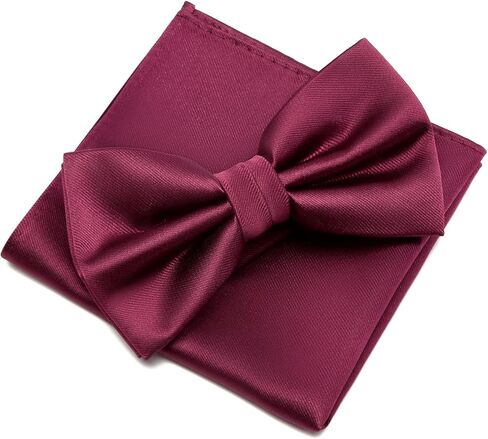 iHomor 100% Silk Mens Bow tie Bowtie Tuxedo Wedding Solid Color Formal Bow Ties for Man in Saudi Arabia